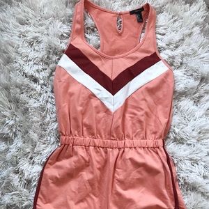 Forever 21 Short Multi Color Pink Romper